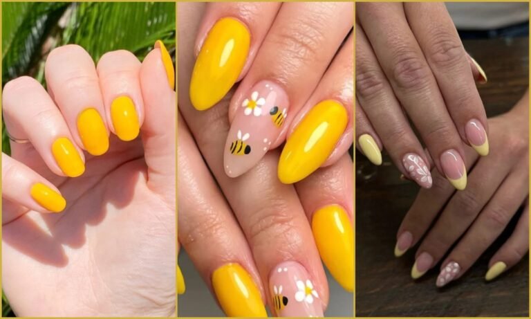 24 Yellow Nail Designs to Brighten Your 2025