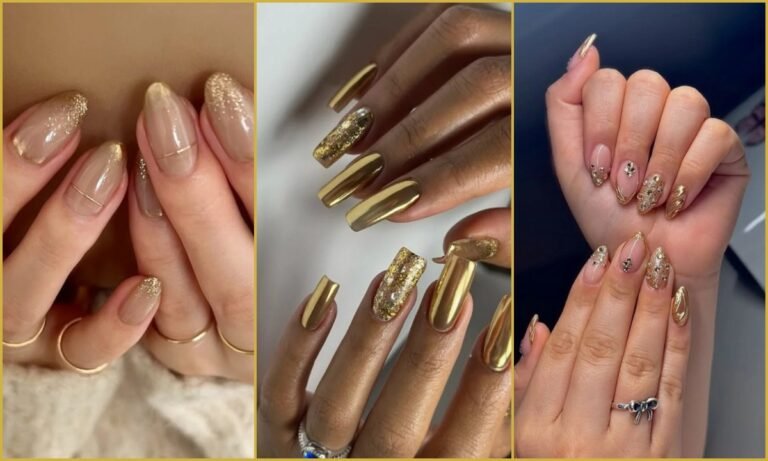 21 Gold Nails Ideas for 2026