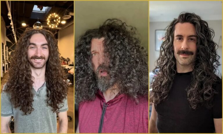 24 Long Curly Hair Men Ideas for 2026
