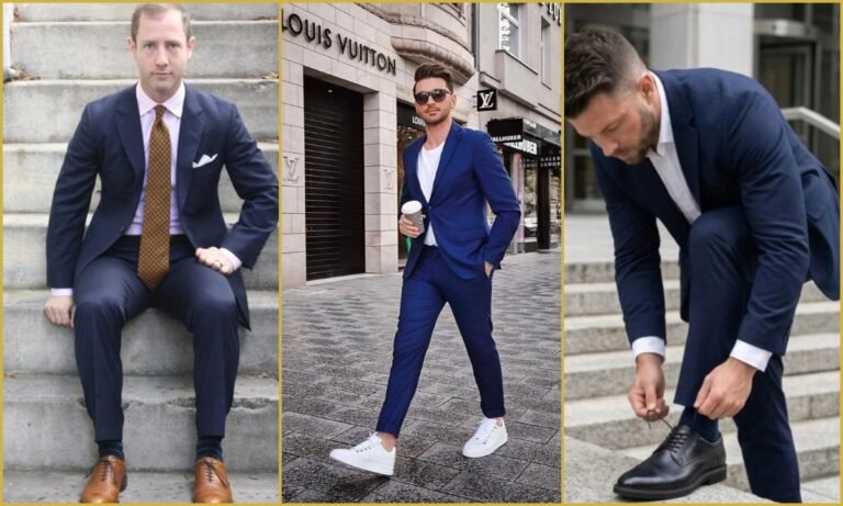 What Color Shoes Go With a Navy Suit