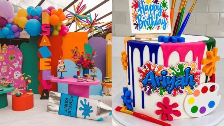 24 Art Themed Birthday Party Ideas