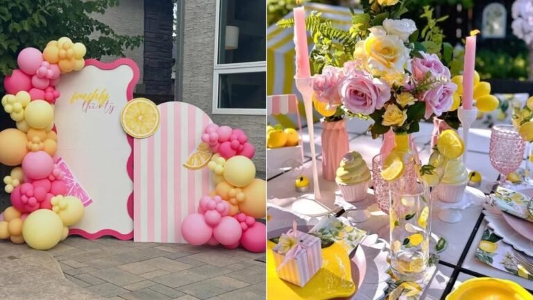 20 Pink & Yellow Birthday Party Ideas